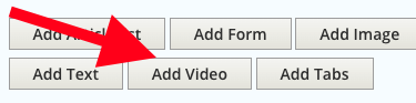 Screenshot of add video button