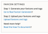 Screenshot of favicon settings